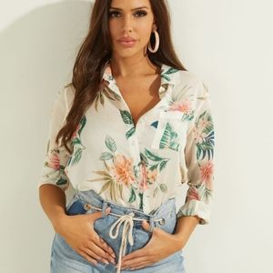 Guess Cleo Tie-Front Top